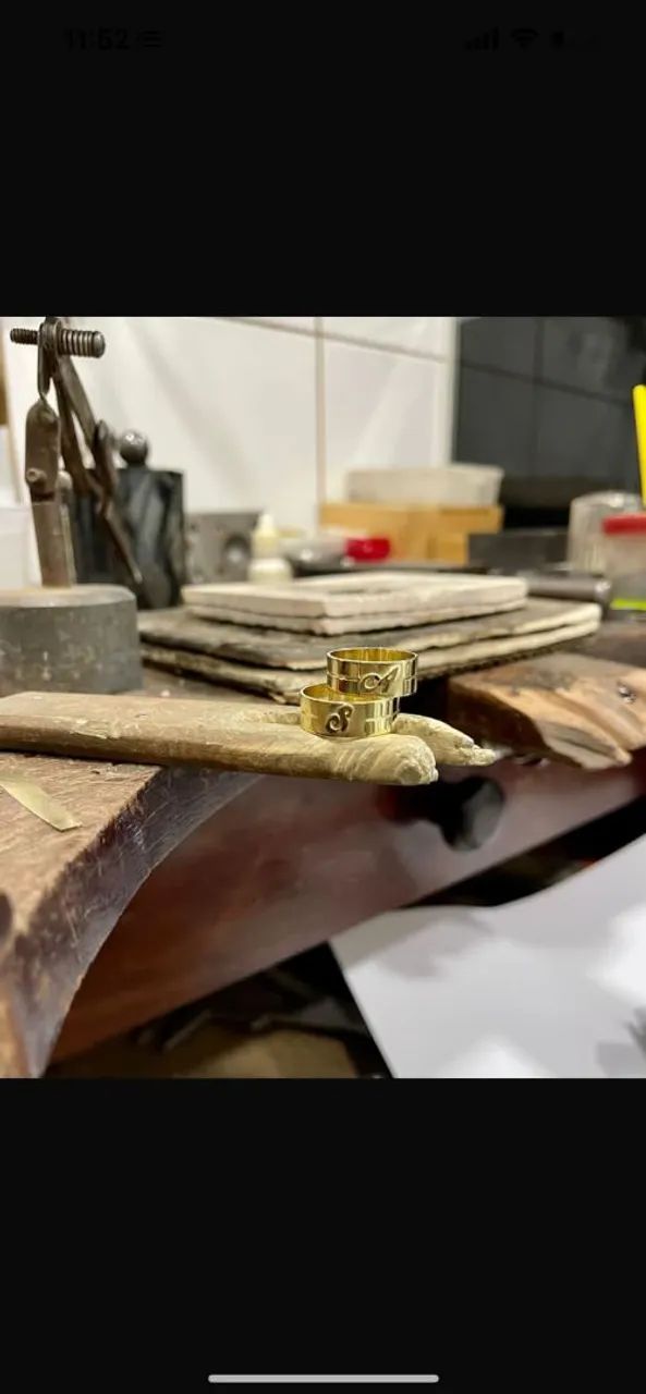 Alianças de casamento em ouro 18k