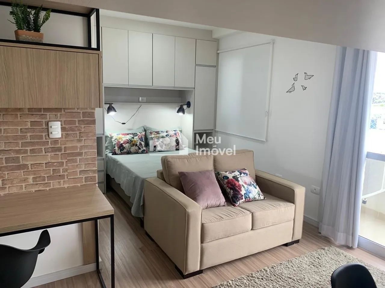LUC Aluga Apartamento Stúdio /Loft Totalmente Mobiliado com 35m²- Sacada -  Jardim Aquariu - Foto 5