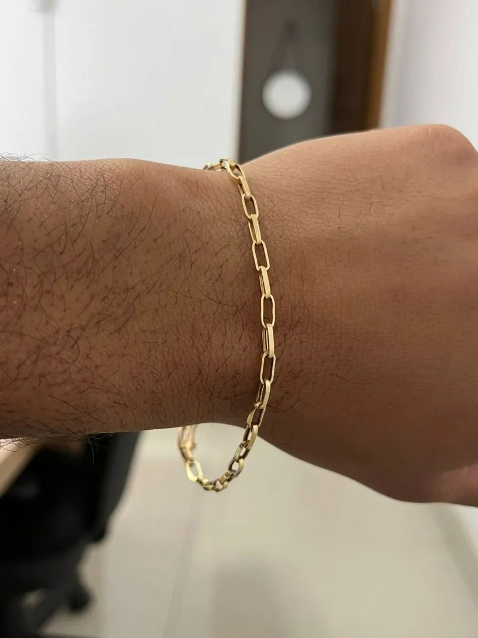 Pulseira de Ouro18k modelo tijolinho  - Foto 2