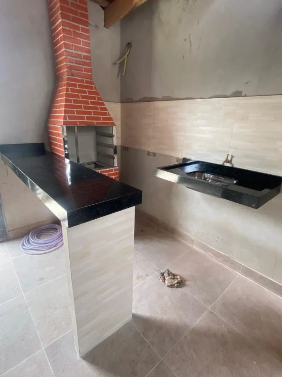 Área Gourmet - Granito Preto São Gabriel  - Foto 5