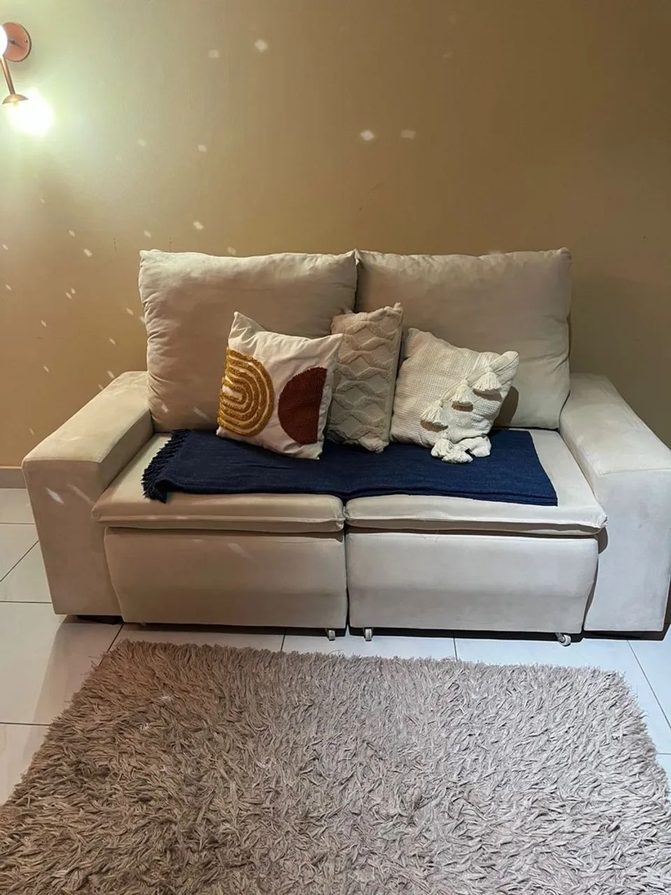 Sofá 2 lugares confortável e moderno