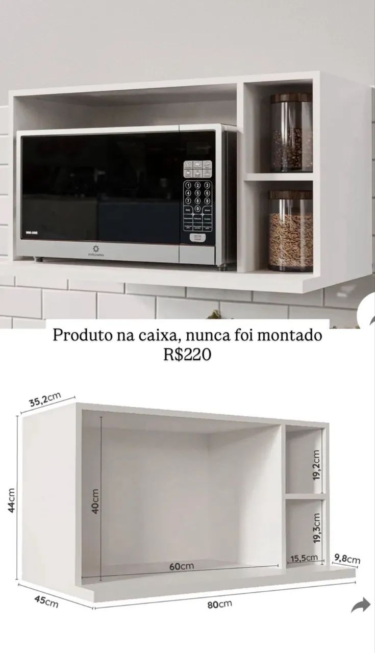 Nicho p/ microondas 