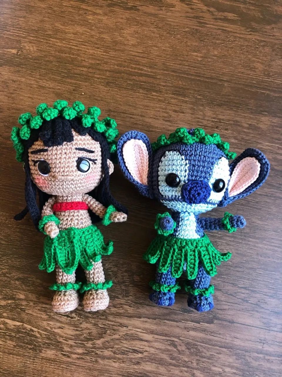 Bonecos Lilo & Stitch de Crochê - Foto 2