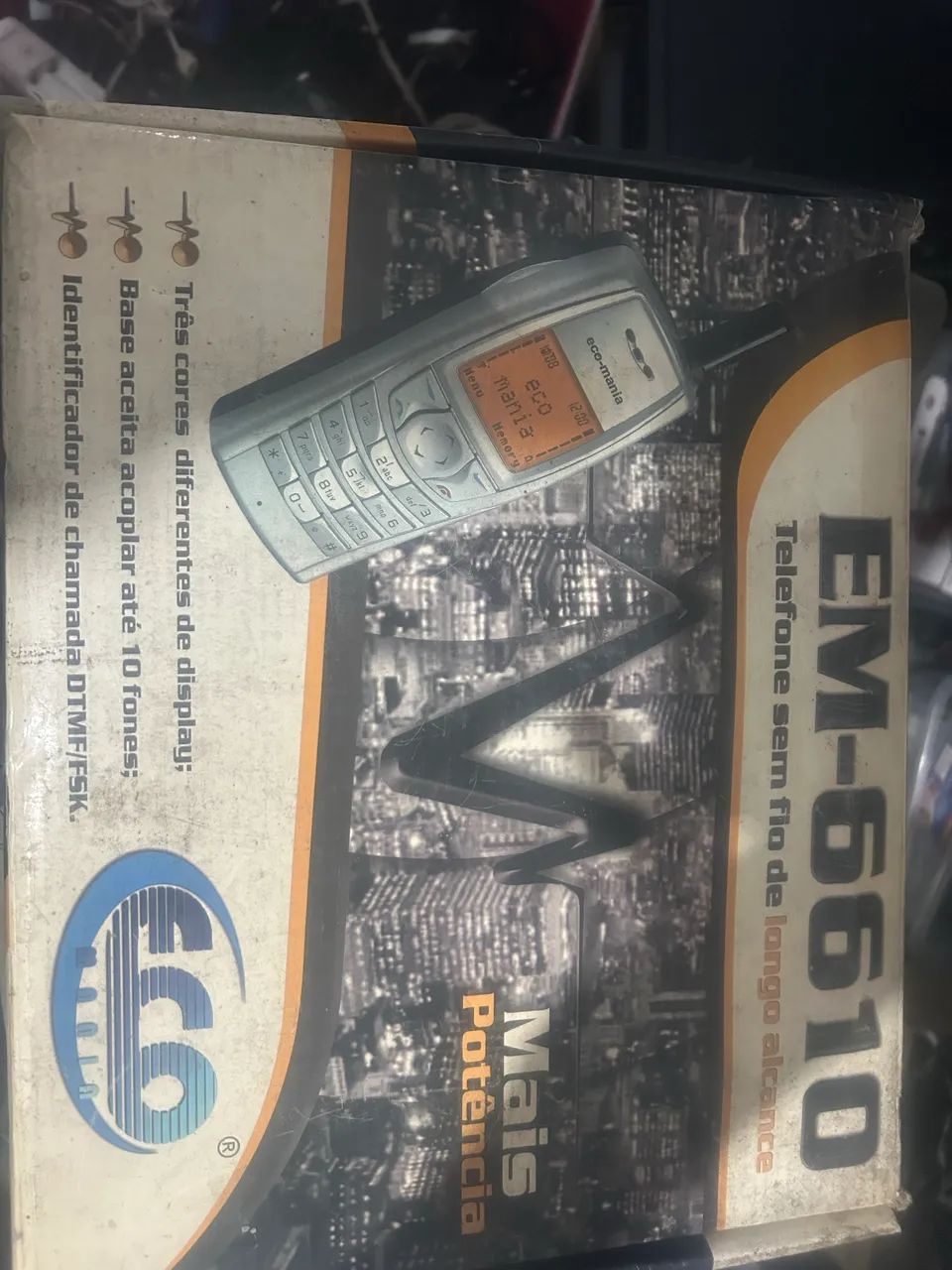 TELEFONE DE LONGO ALCANCE ECOMANIA 6610 COM 02 HANDSET - Foto 6