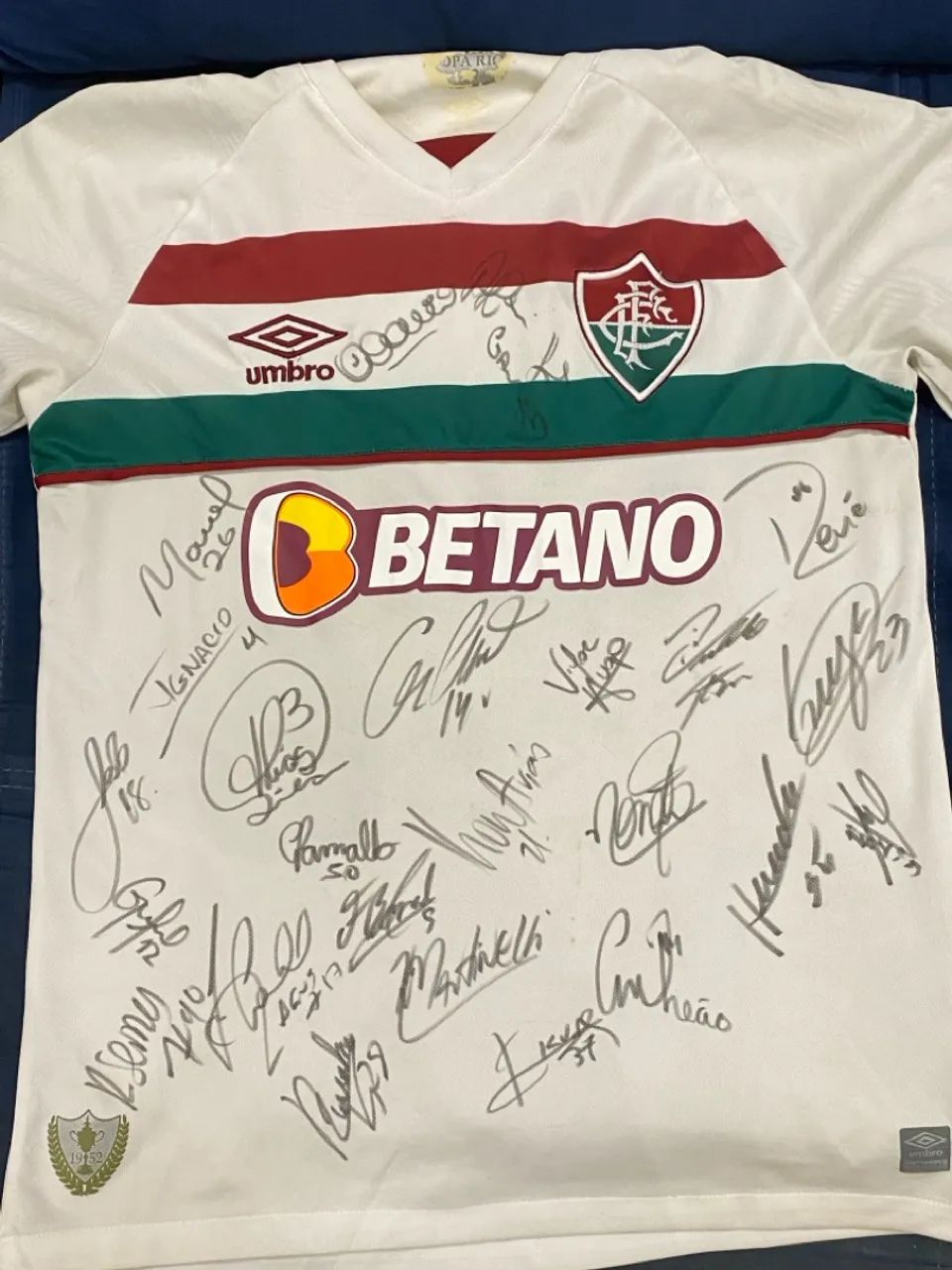 Camisa do Fluminense Autografada