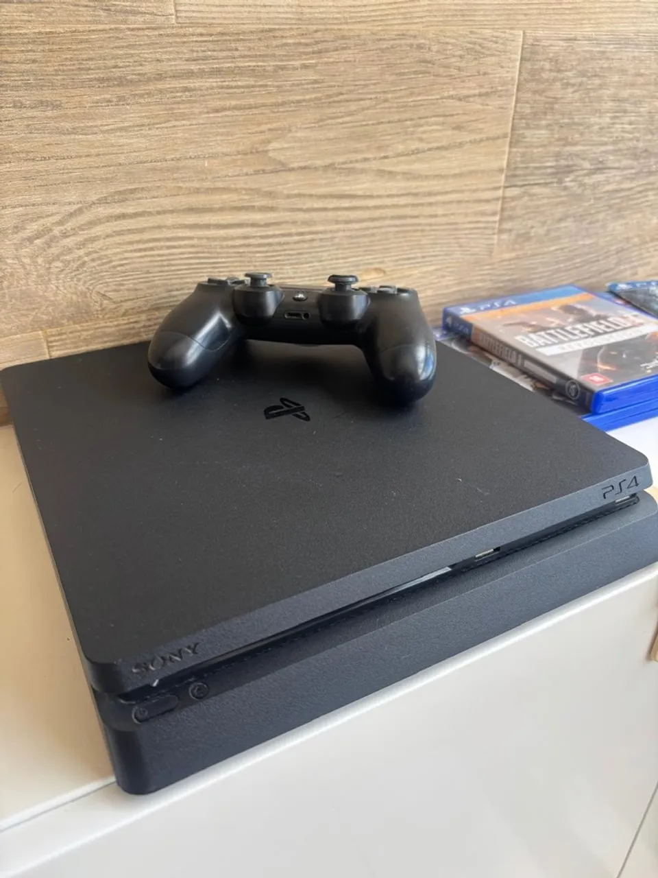 Playstation 4 Slim + Controle + Jogos
