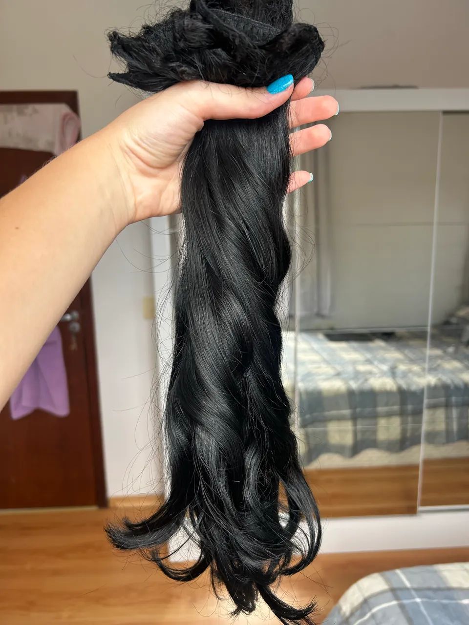 Cabelo humano brasileiro preto