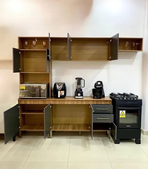 ARMARIO DE COZINHA COMPLETA COM BALCÃO MALU - Foto 4