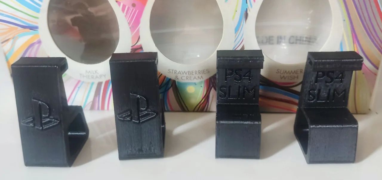 kit 4x pezinhos suporte horizontal ps4 slim e pro base apoio