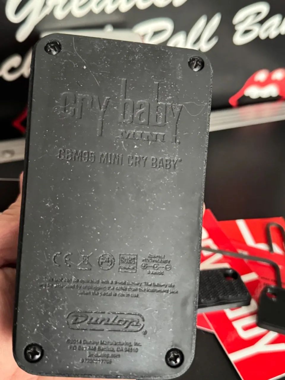 Pedal Cry Baby Mini Wah CBM95 + Plate Fixação - Foto 3