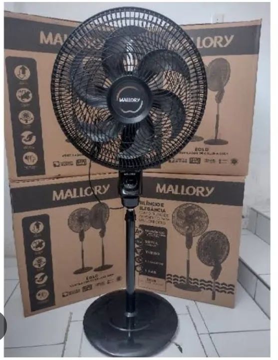 VENTILADOR COLUNA(Pé) MALLORY 40CM TURBO NOVO 40cm - Novo