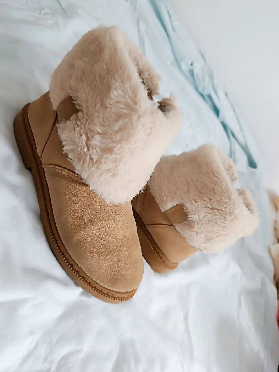 Botas de inverno infantis com pelo