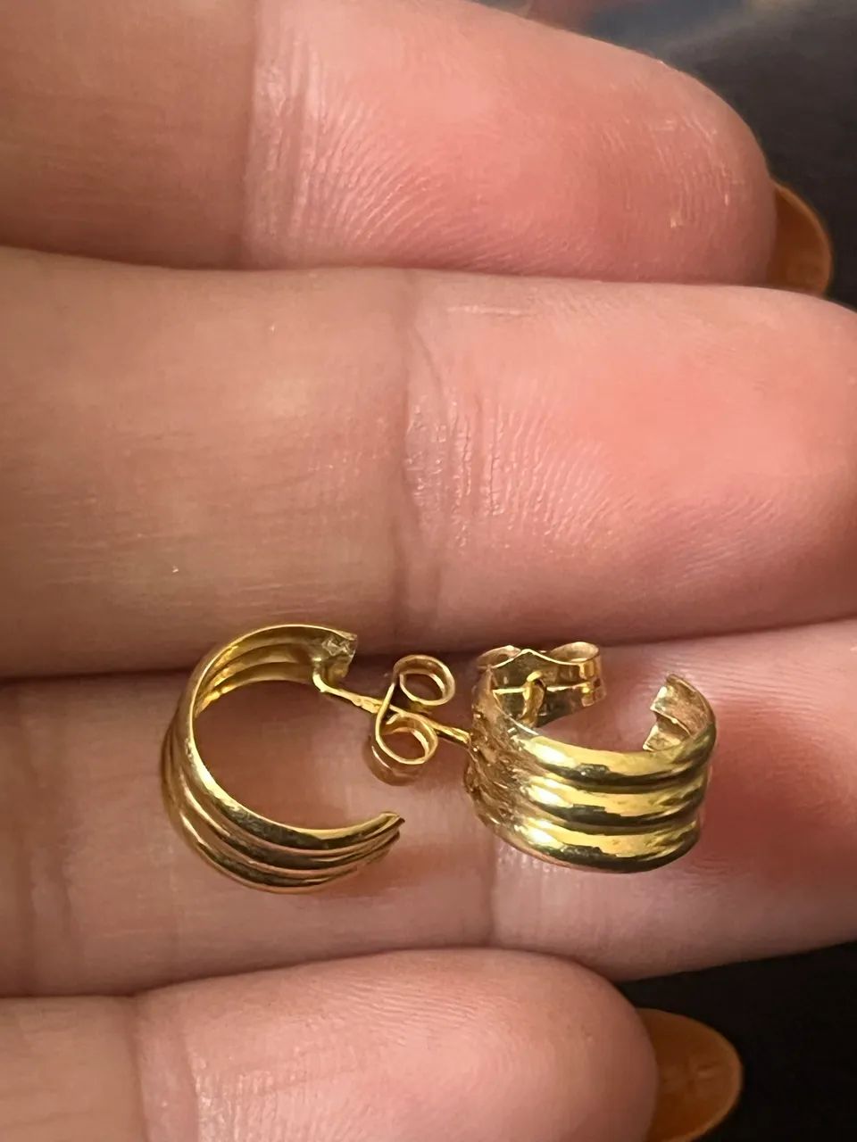 brinco argola ouro amarelo monte carlo - Foto 2