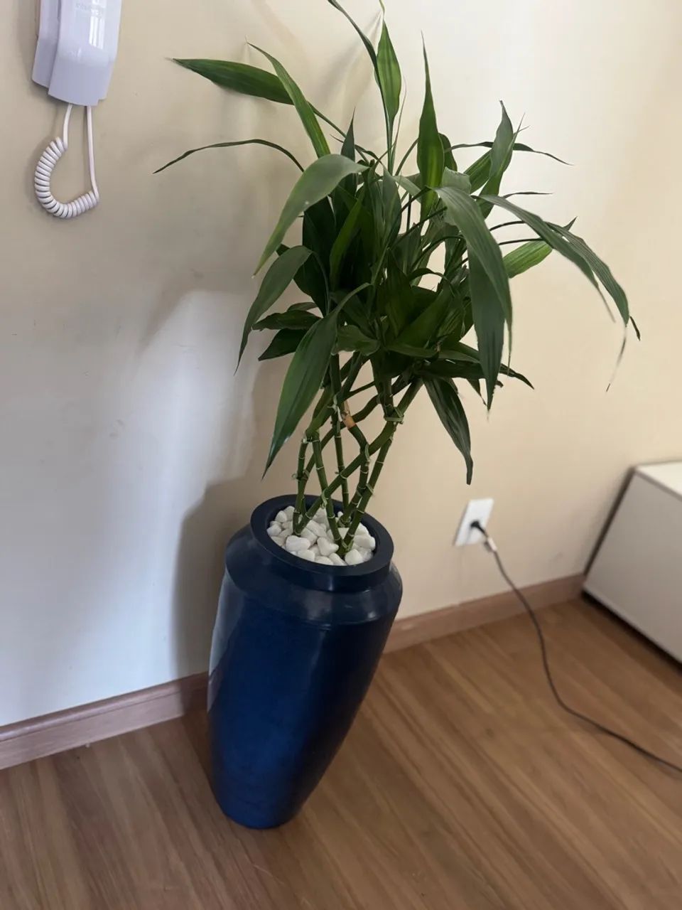 Vaso grande bambu chinês trançado  - Foto 2