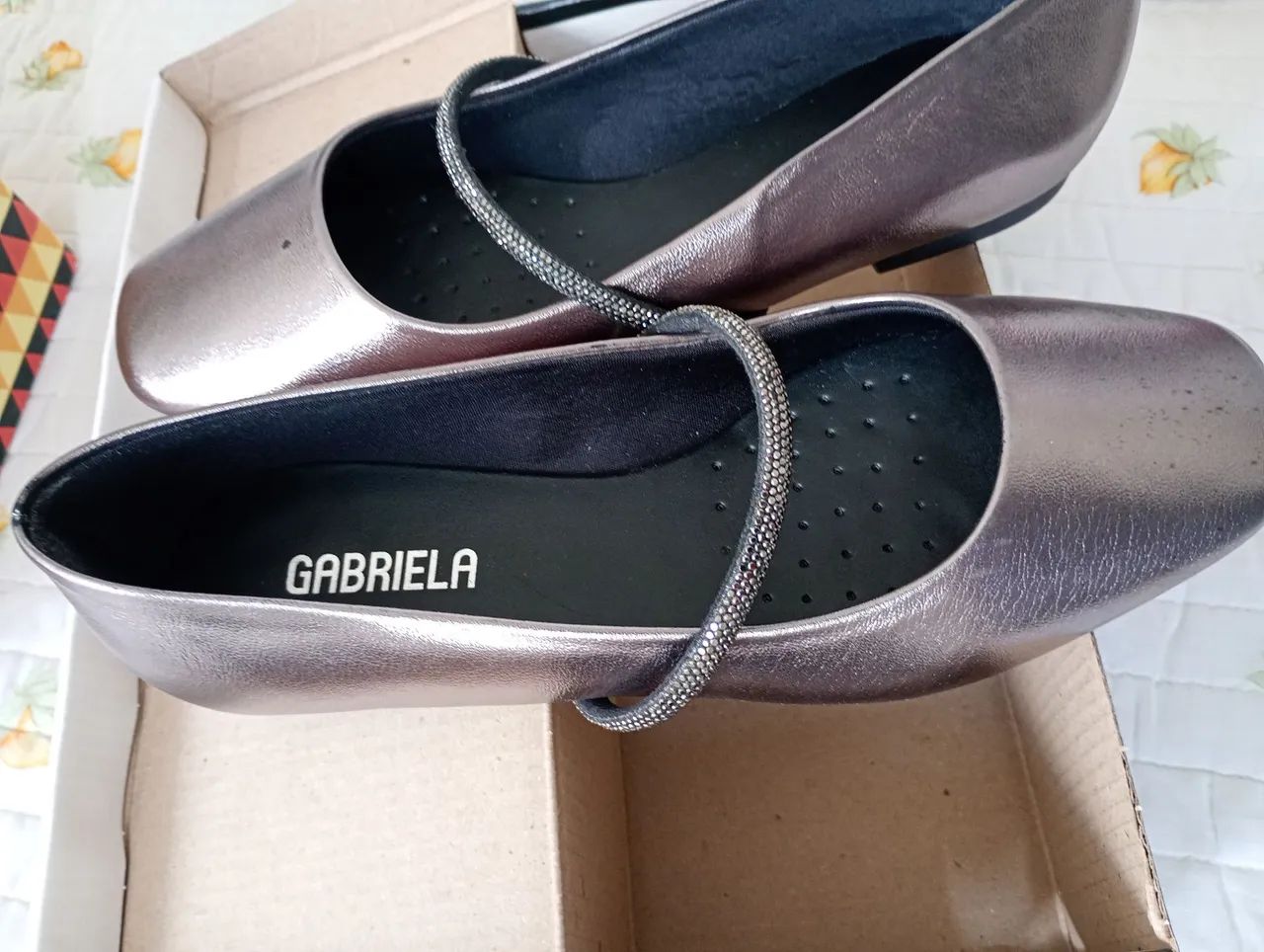 Sapatilha prateada64293282986242123