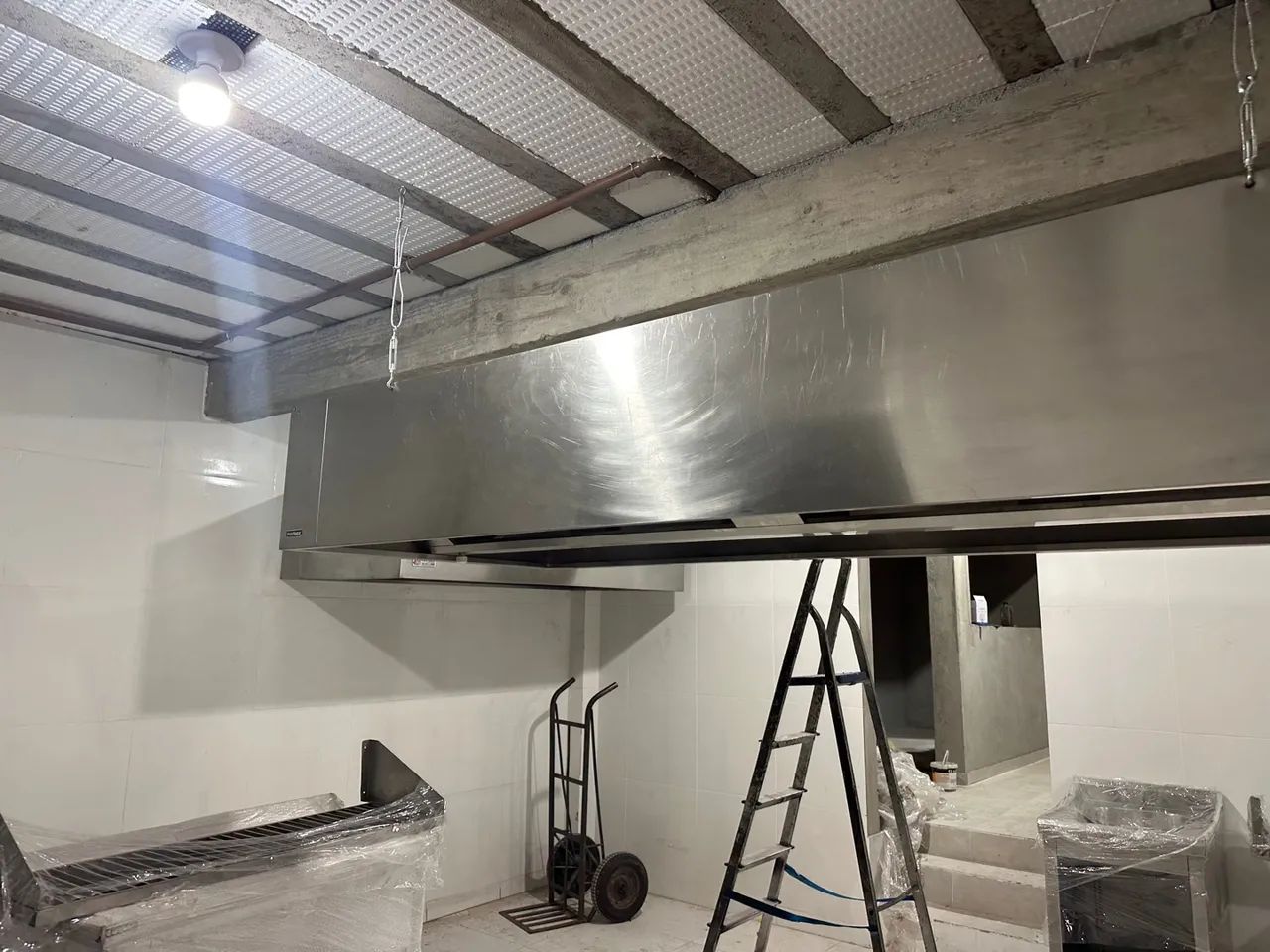 Coifa inox completa com sistema de exaustão  - Foto 2