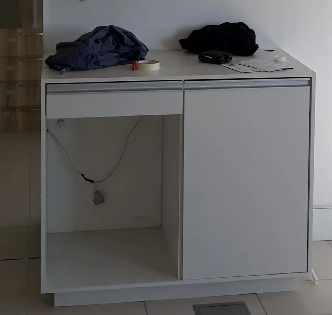 escrivaninha e armario aéreo MDF - Foto 2