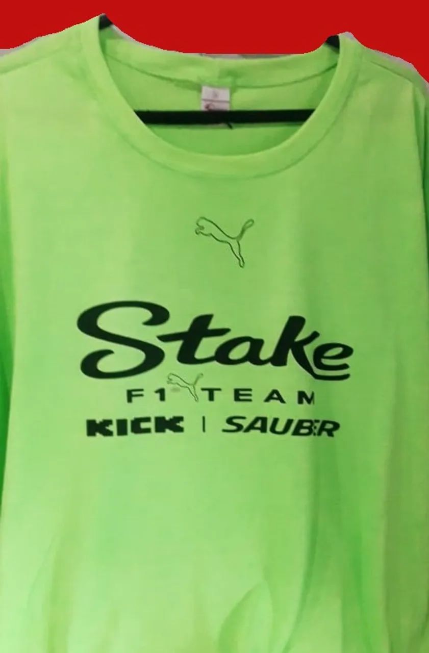 camiseta estilo F1 - Gabriel Bortoleto - Stake - verde  - Foto 2