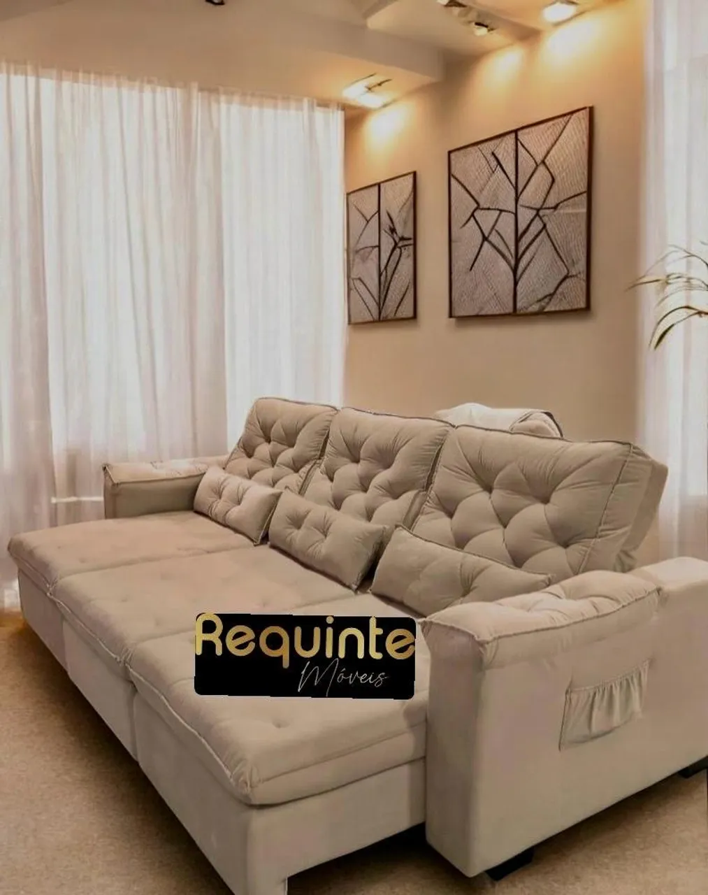 Sofá Requinte Móveis - Conforto e Elegância retrátil e reclinável