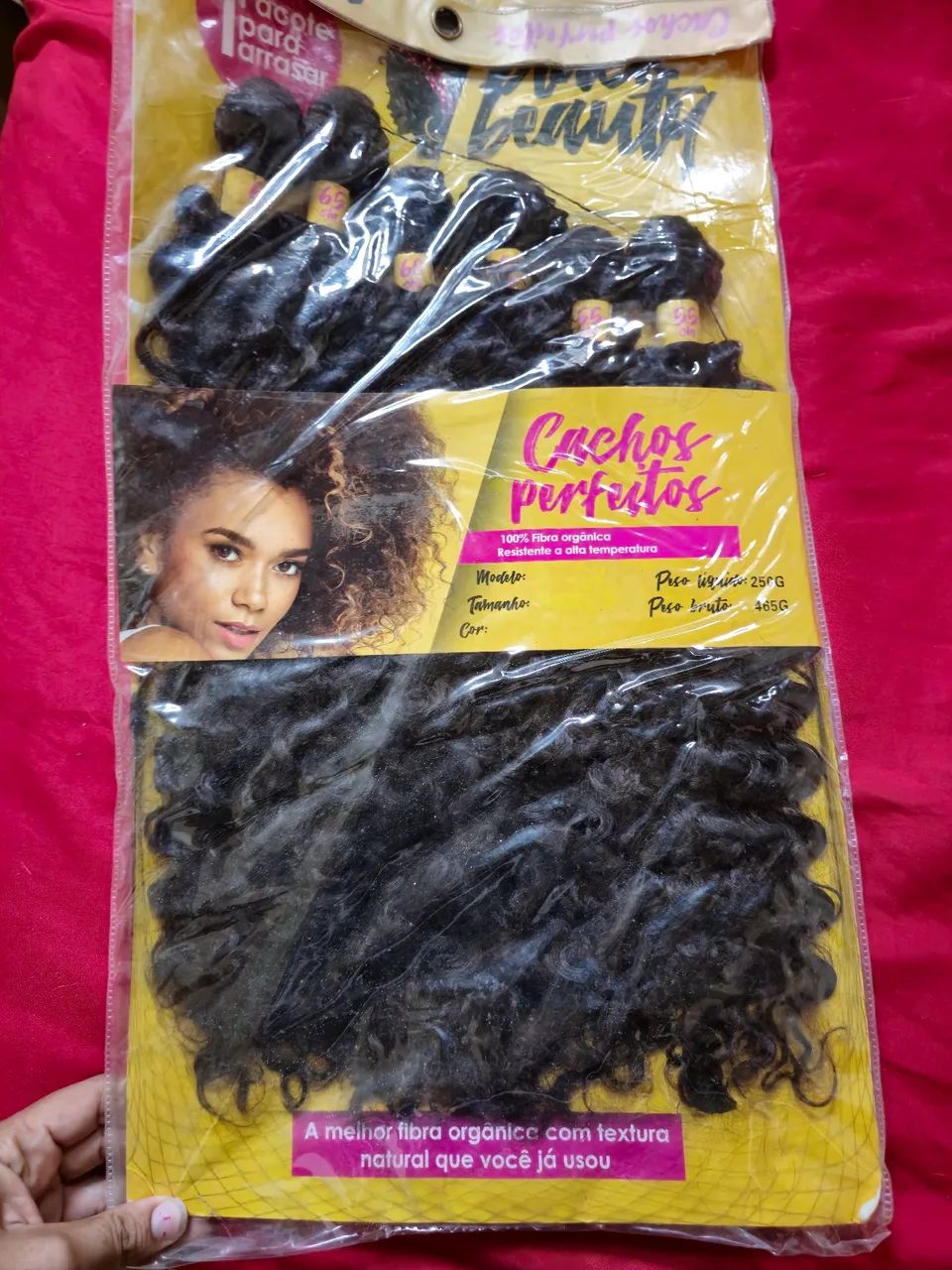 Cabelo organico entrelace cacheado