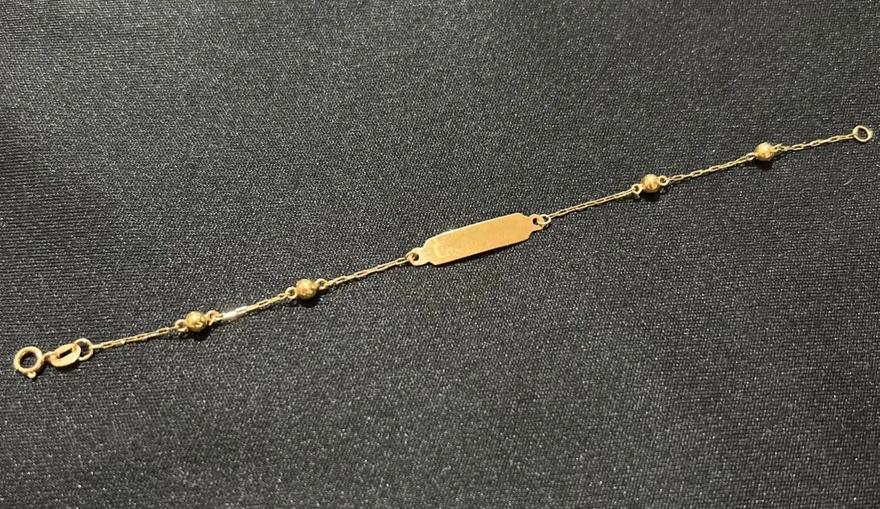 Pulseira de ouro infantil - Foto 2