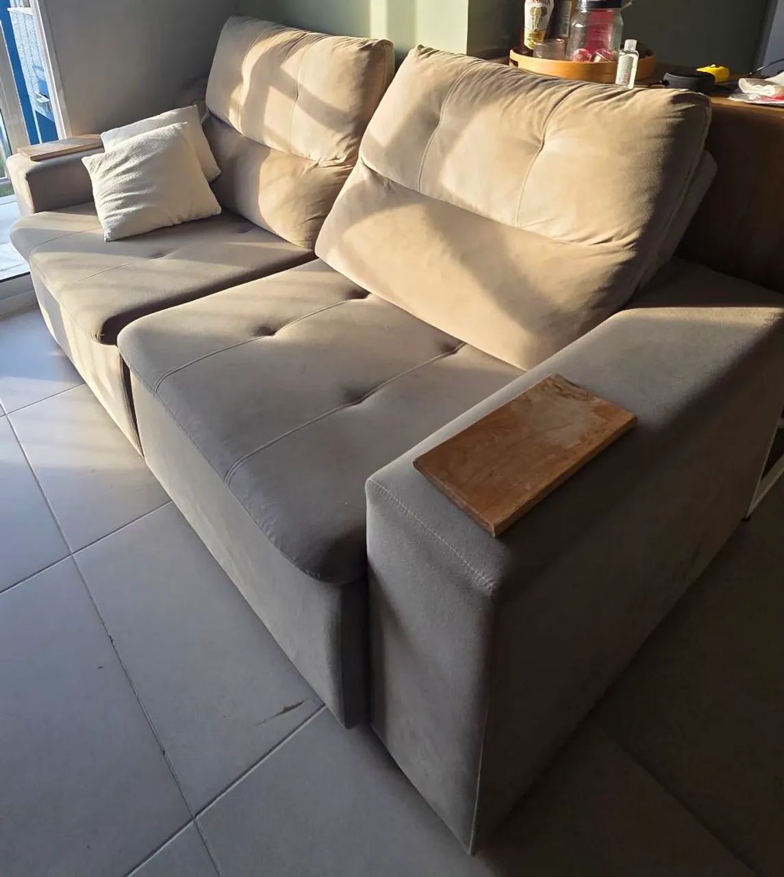 Sofá retratil e reclinavel 3 lugares