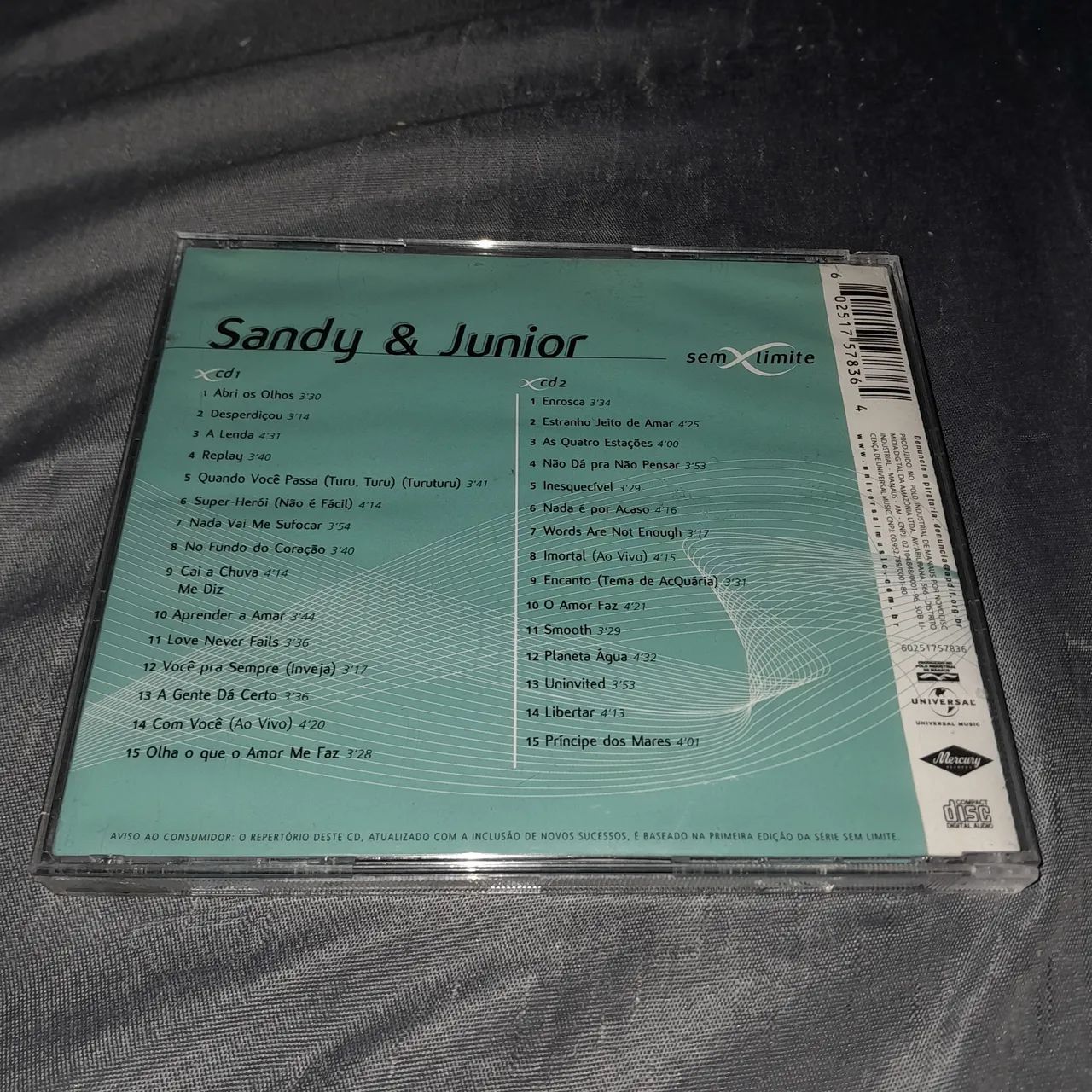  cd Sandy e jr - sem limite 30 sucessos - duplo - Foto 3