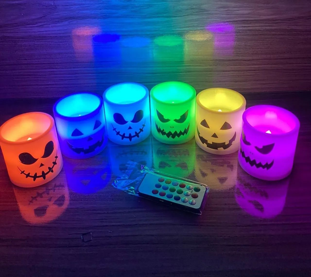 Promoção!!! Kit Luminária Led Halloween 6pcs RGB - Foto 4