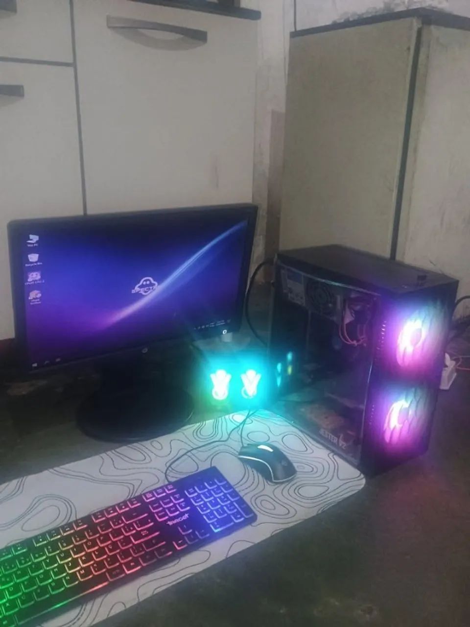 ? SETUP GAMER COMPLETO RGB | ACEITO TROCAS EM iPHONE 12+ E PS4 | R$ 1.300 ? - Foto 2