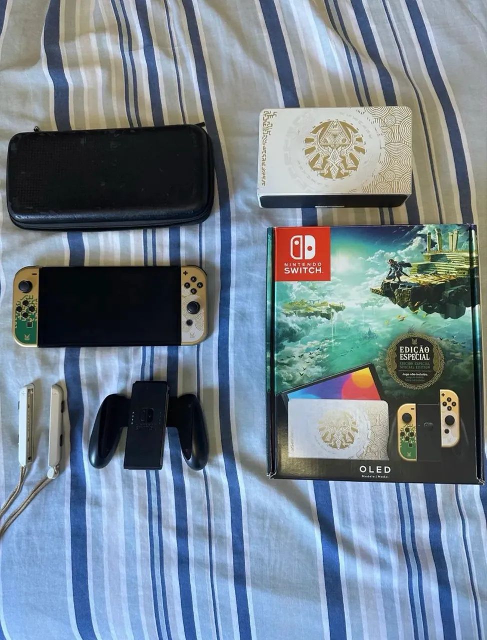 Switch Oled Zelda + Grip - Foto 3