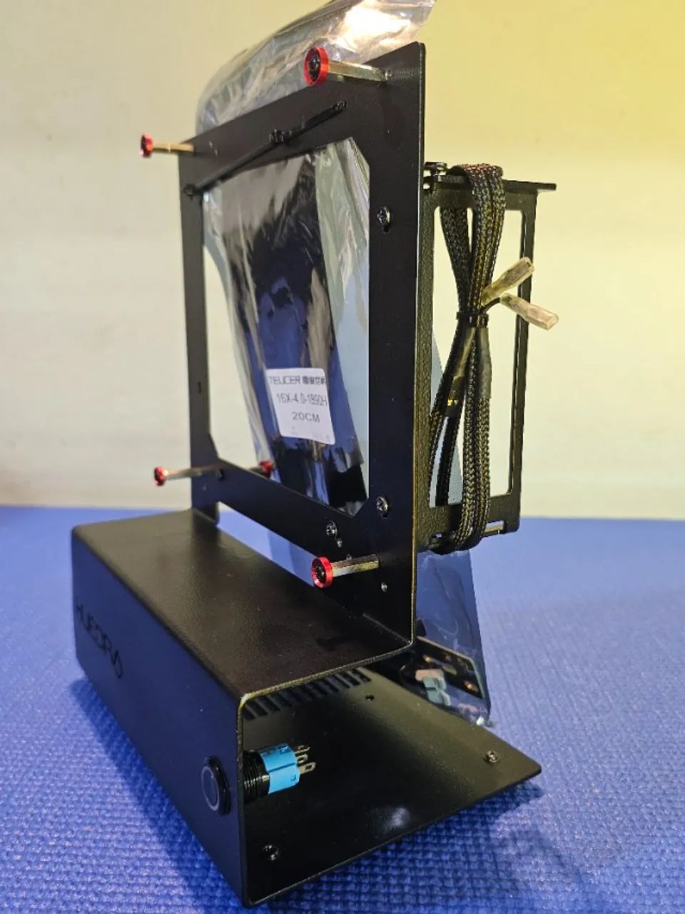 Gabinete Mini Itx HUEDRA C/ Botão e cabo riser - Foto 2