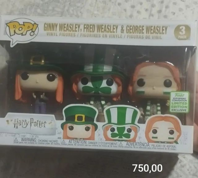 pop trio quadribol ginny, fred e george weasley