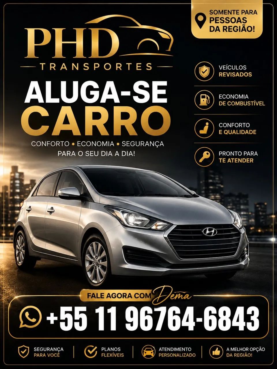 Carros para locação 