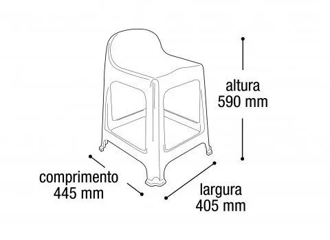 Jogo 4 banquetas + Mesa Plástica - Foto 4