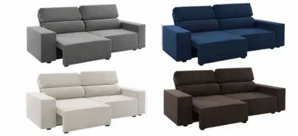 Sofá Click Retrátil e Reclinável - Promoção!! - Foto 2