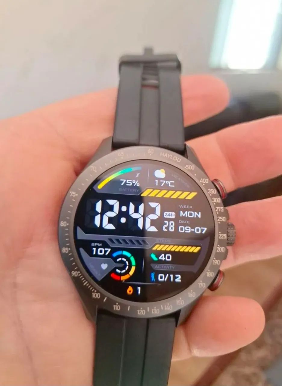 DESAPEGO - kit com 2 smartwatches haylou solar pro e amazfit  - Foto 2