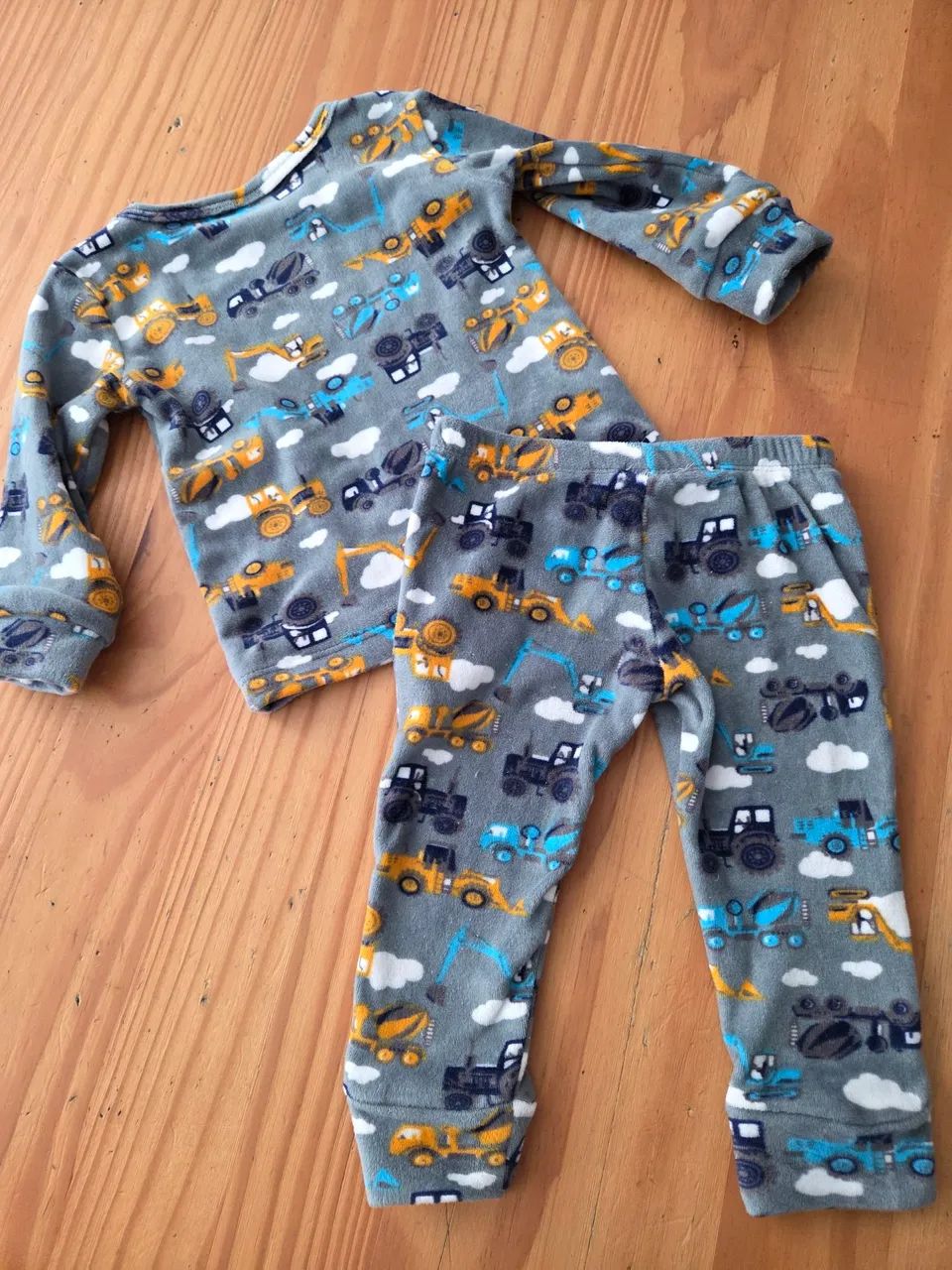 pijama fleece com elastano mon petit 12m - Foto 4