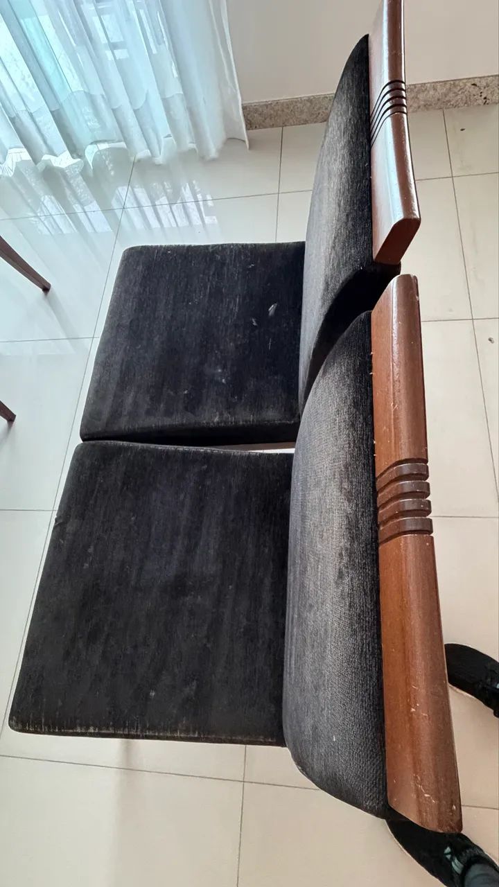 Mesa de jantar Líder em madeira e vidro + 8 cadeiras - Foto 3