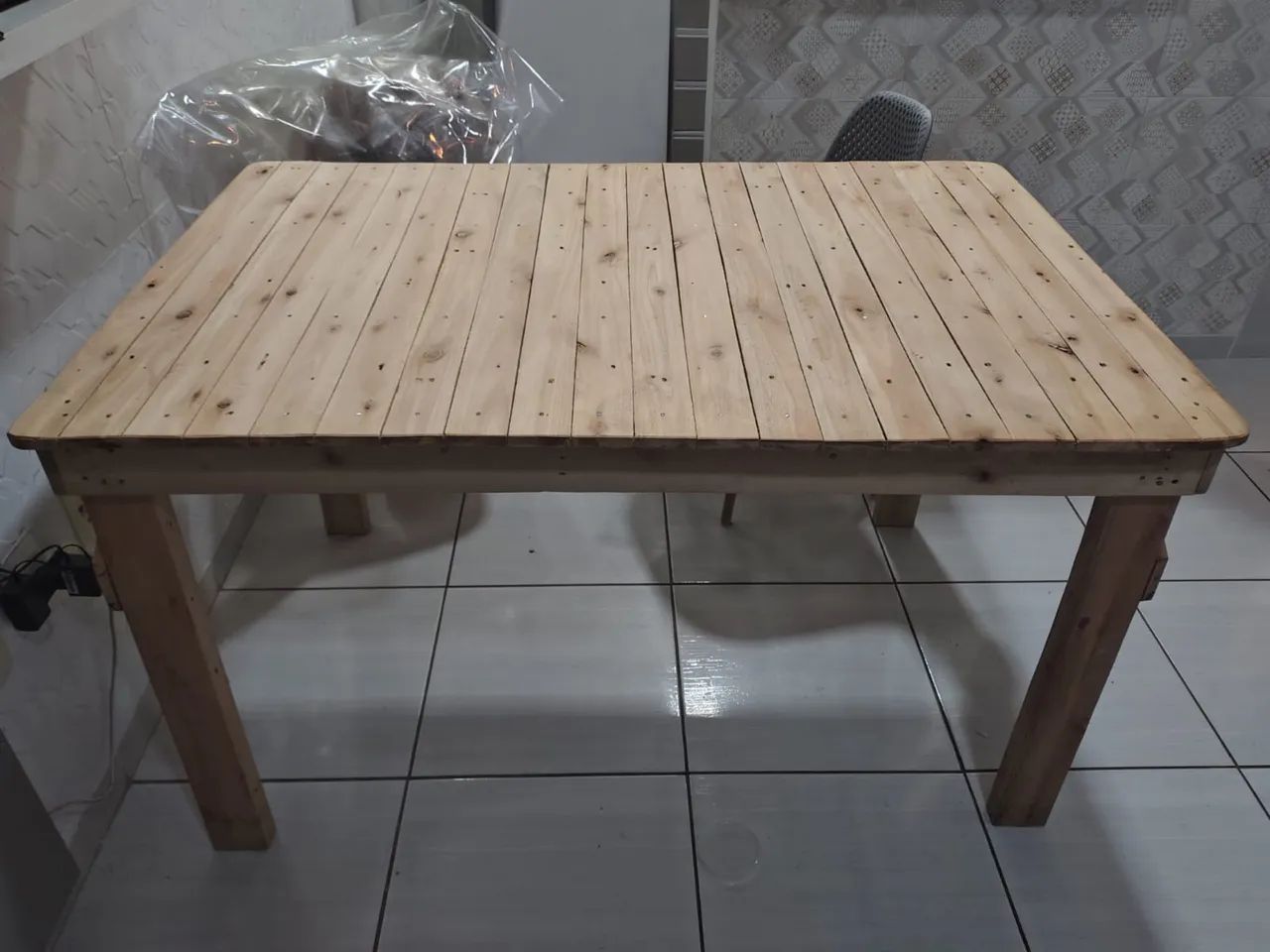 Mesa de madeira pinus  - Foto 3