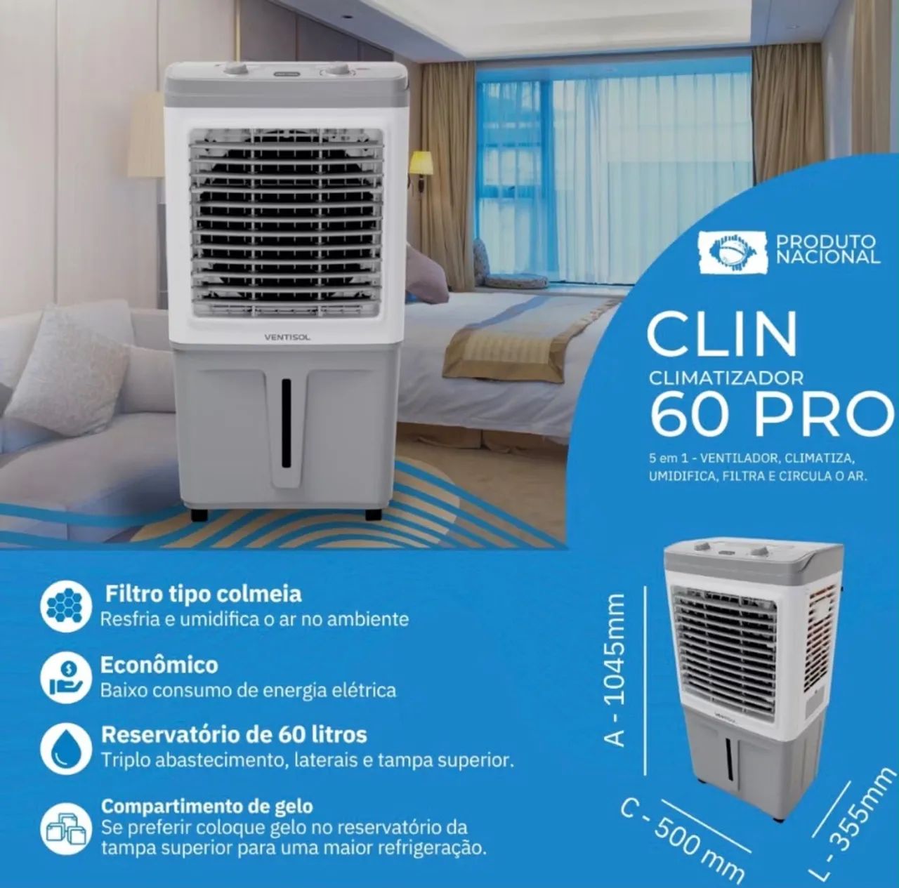 Climatizador 60 litros  - Foto 4