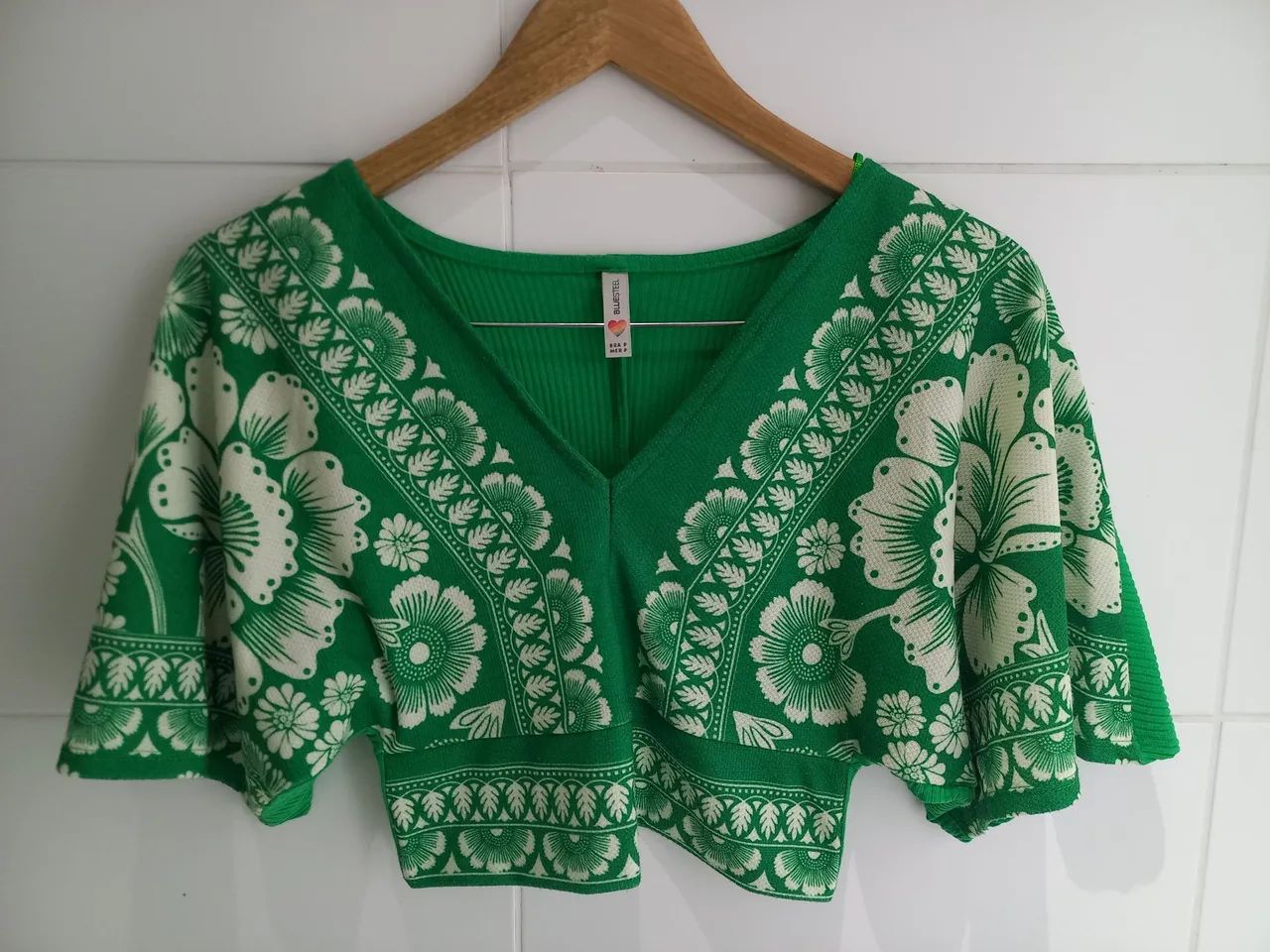 Cropped verde Blue Steel 