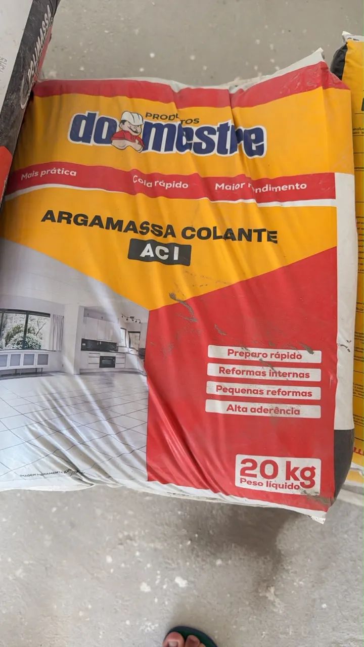 Argamassas 20 pacotes