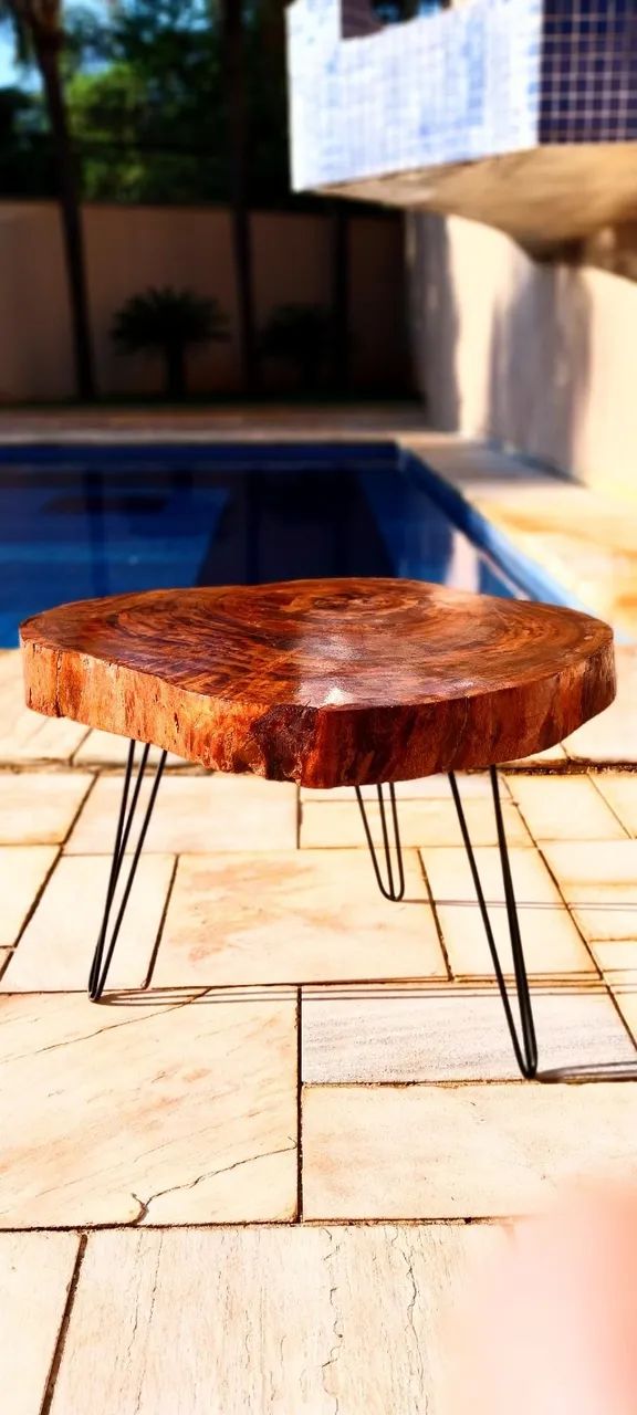 mesa de centro madeira nobre