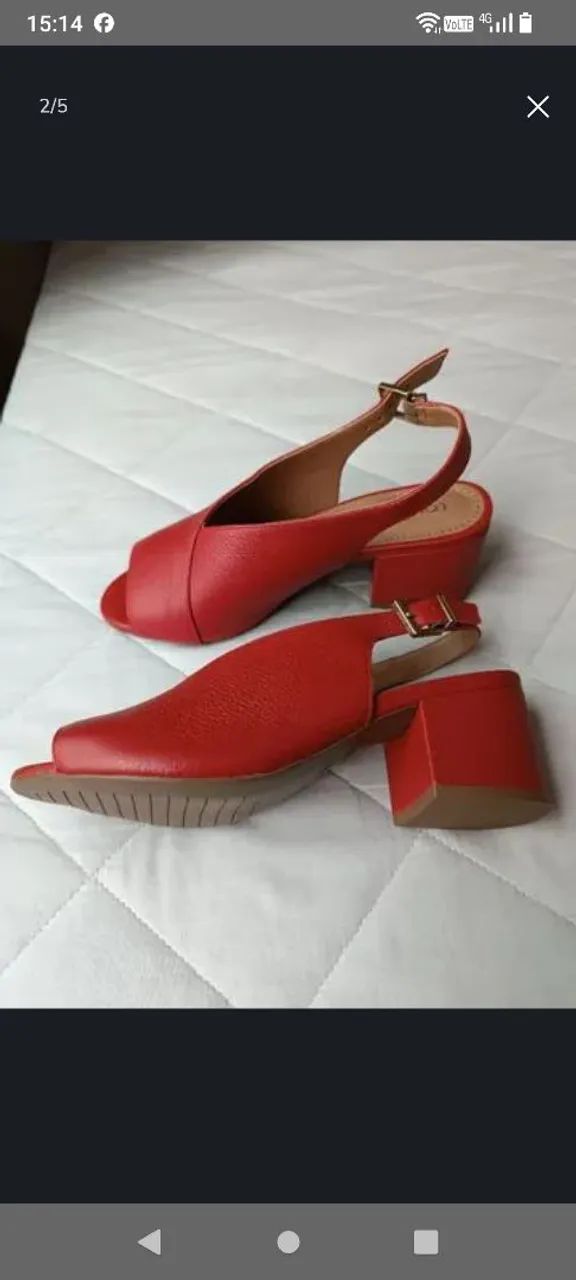 Scarpin Slingback, tam. 35 - Foto 2