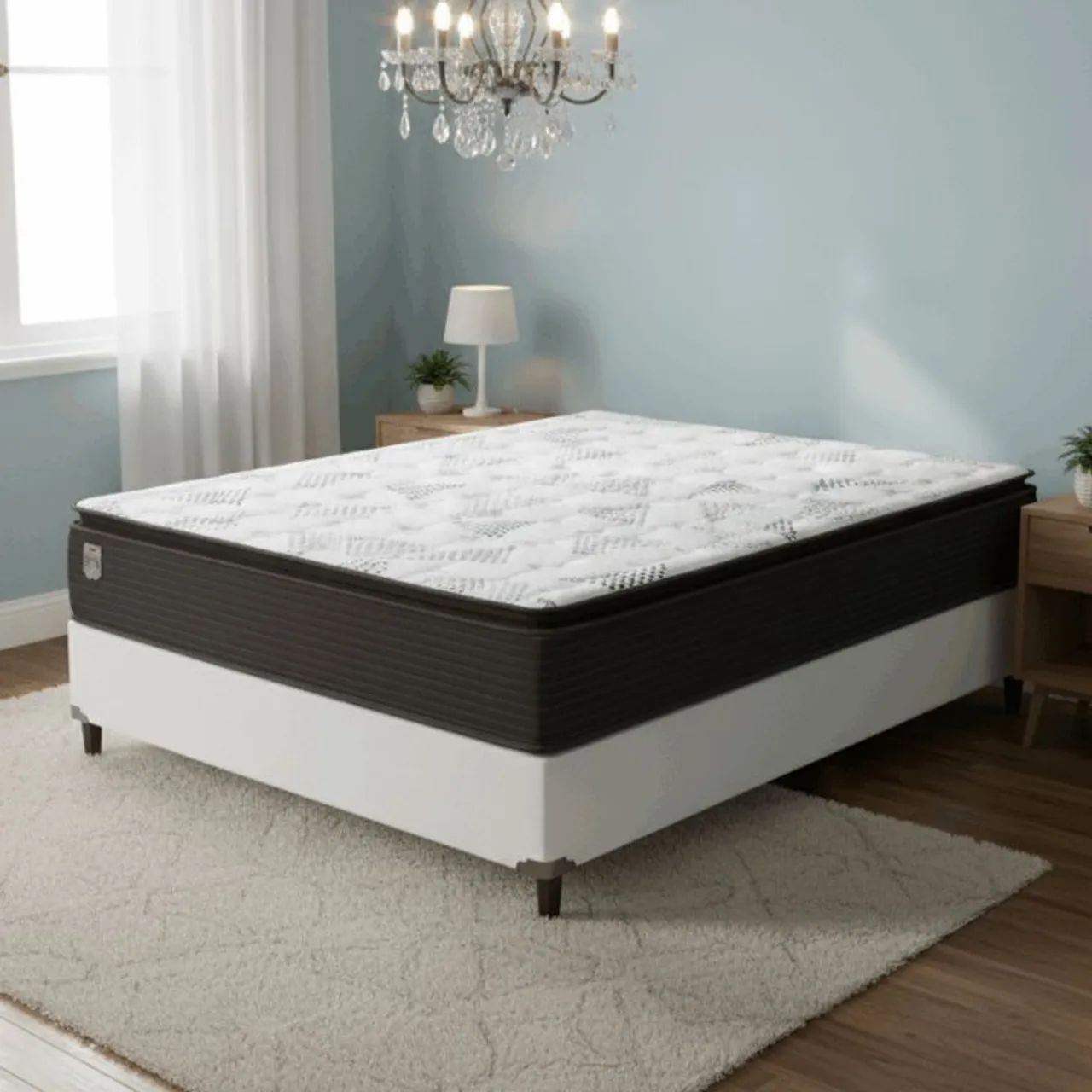 Colchão Casal Ravena D26 + Base Box - Entrega Rápida 
