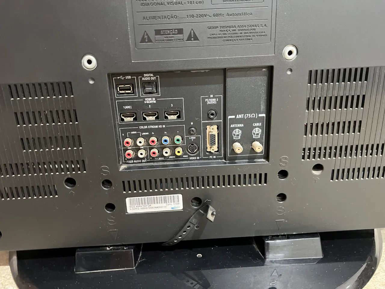 TV LCD 40 Polegadas Semp Toshiba Full HD com Várias Conexões - Foto 2