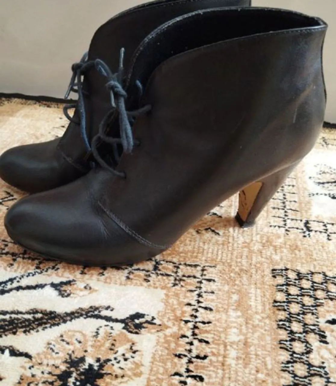 Bota de Couro Vintage 