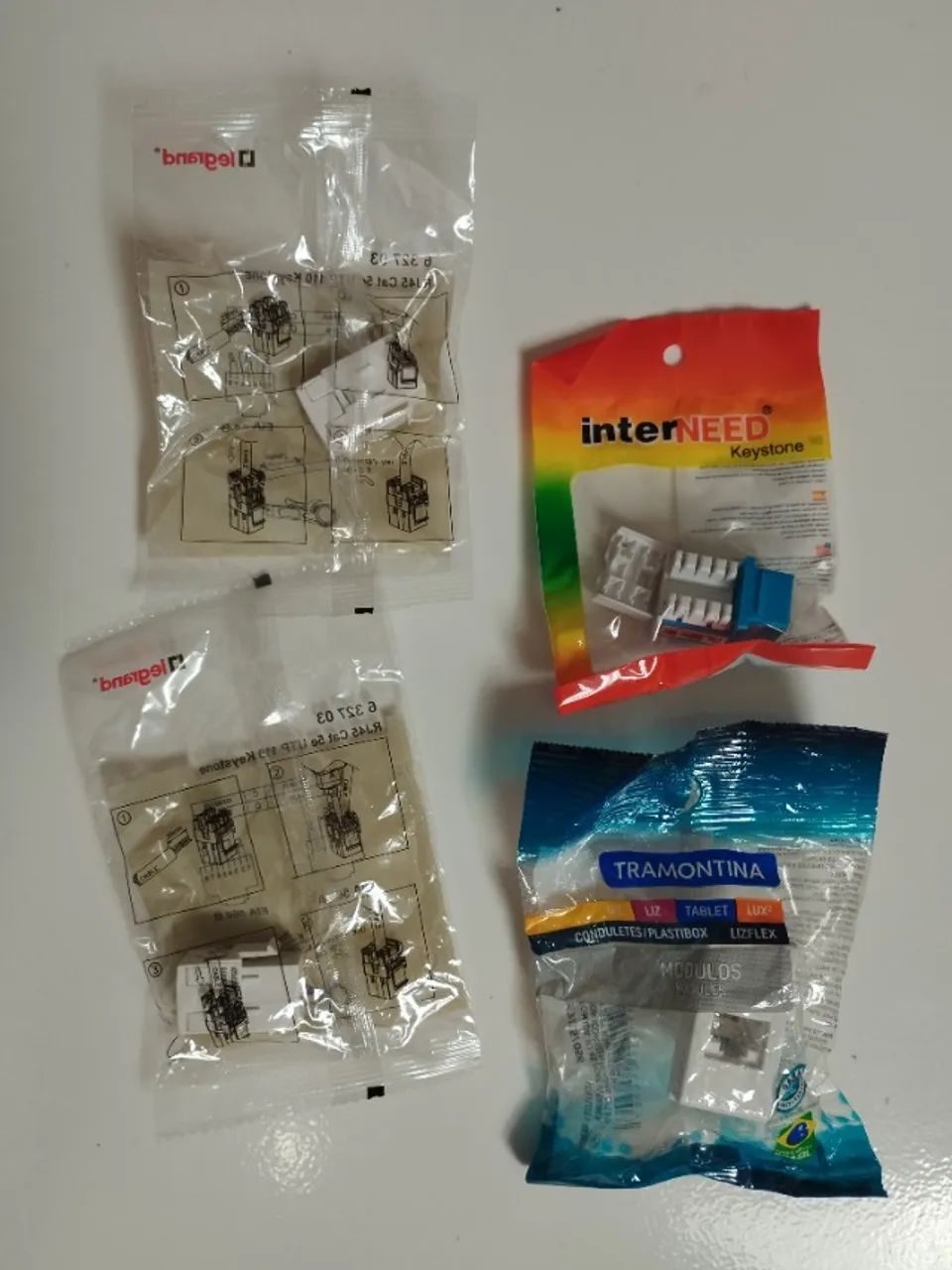 Conectores RJ45 cat5 fêmea  - Foto 3