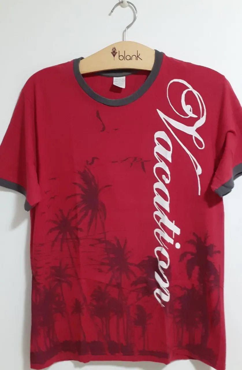 Camiseta Masc vermelha