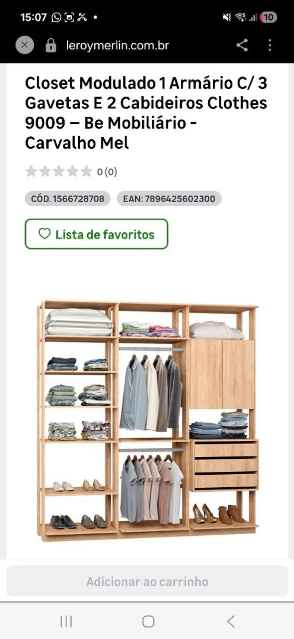 Closet marca be mobiliário leroy merlin - Foto 2